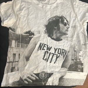 Anthropologie White and Black New York City Graphic Tee